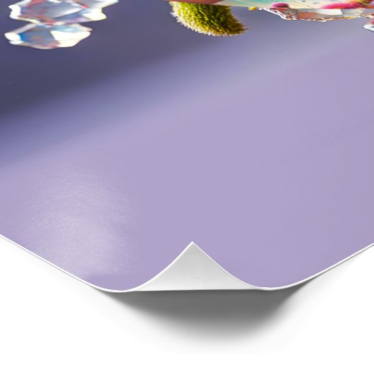 Poster Papillon de fleurs (Coin)