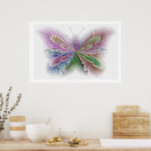 Poster Papillon de fleurs (Cuisine)
