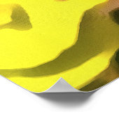 Poster Papillon de la Dame peint sur Myrtle Spurge (Coin)