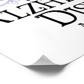 Poster Papillon de la maladie d'Alzheimer (Coin)