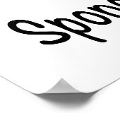 Poster Papillon de la Spondylolisthèse de l'Espoir (Coin)