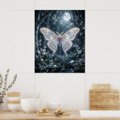 Poster Papillon de Lune Nuit Céleste (Cuisine)