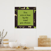 Poster Papillon de motivation Gagnant et Perdant (Cuisine)