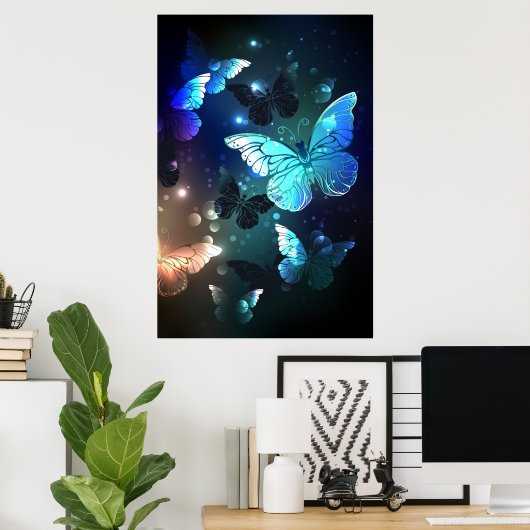 Poster Papillon de nuit (Bureau à domicile)