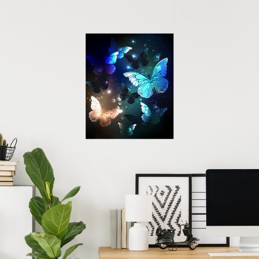 Poster Papillon de nuit (Bureau à domicile)