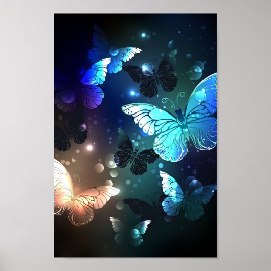 Poster Papillon de nuit voltigeant (Devant)