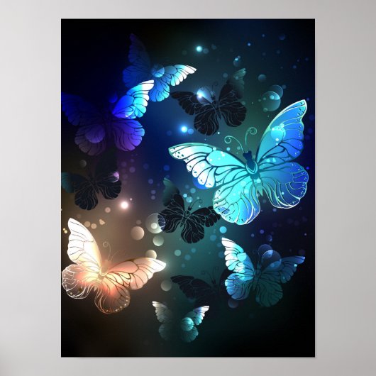 Poster Papillon de nuit voltigeant (Devant)
