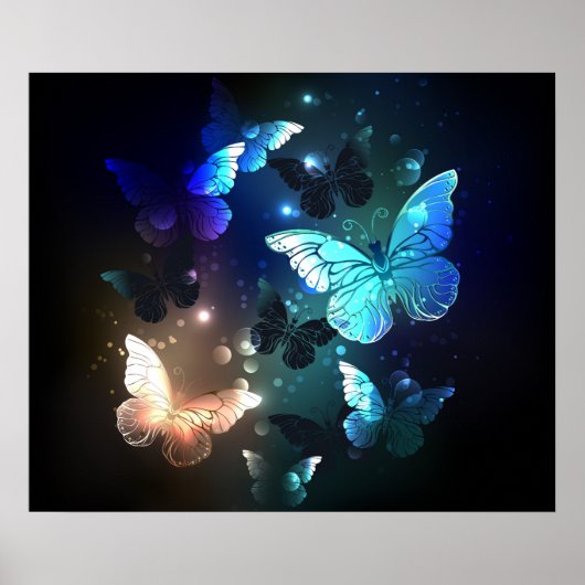Poster Papillon de nuit voltigeant (Devant)