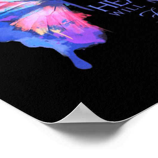 Poster Papillon de sensibilisation (Coin)