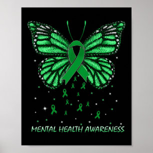 Poster Papillon de sensibilisation à la santé mentale