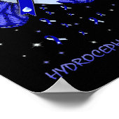 Poster Papillon de sensibilisation à l'hydrocéphalie 1 (Coin)