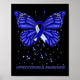 Poster Papillon de sensibilisation à l'hydrocéphalie 1