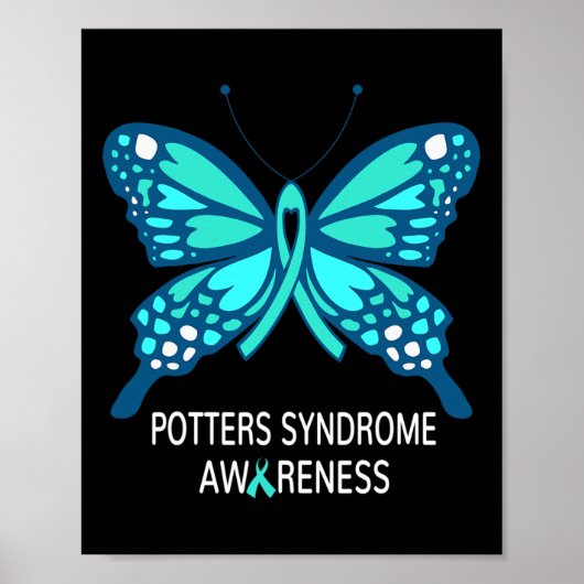Poster Papillon de sensibilisation au syndrome de Potters (Devant)