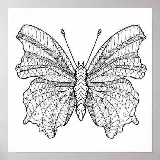 Poster Papillon de style 6 (Devant)
