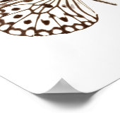 Poster Papillon de Tigre de châtaignes (Coin)