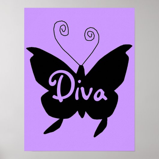 Poster Papillon Diva (Devant)