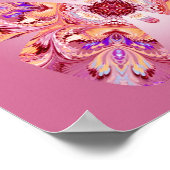 Poster Papillon Dreams Imprimer rose et orange (Coin)