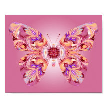 Papillon Dreams Imprimer rose et orange