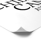 Poster Papillon du cancer de l'enfant (Coin)