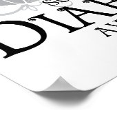 Poster Papillon du diabète (Coin)