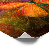 Poster Papillon élégant (Coin)