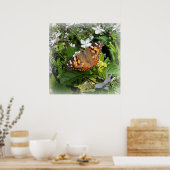 Poster papillon en cercle (Cuisine)