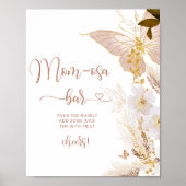 Poster Papillon en feuille d'or Boho papillon Maman-osa b (Devant)