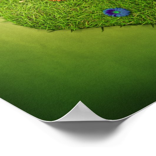 Poster Papillon en forme de coeur (Coin)