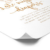 Poster Papillon en or roux Late night couches jeu (Coin)