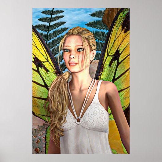 Poster Papillon Fée (Devant)
