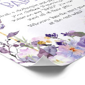 Poster Papillon floral enchanté Ne pas dire bébé (Coin)