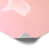 Poster Papillon floral rose (Coin)