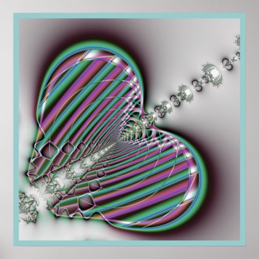 Poster Papillon fractal (Devant)