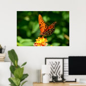 Poster Papillon fritillaire du Golfe (Bureau à domicile)