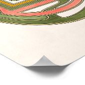 Poster Papillon géométrique Abstrait coloré Art Nouveau (Coin)