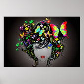 Poster Papillon Girl 1 (Devant)
