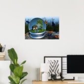 Poster Papillon Globe (Bureau à domicile)
