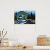 Poster Papillon Globe (Cuisine)