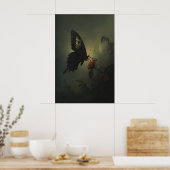Poster Papillon gothique Art imprimable Peinture Sombre (Cuisine)