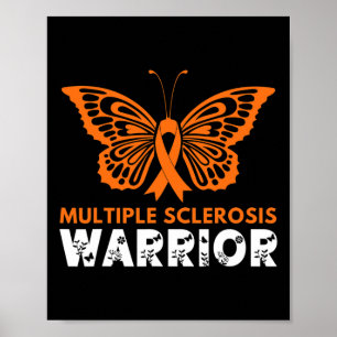 Poster Papillon guerrier Sclérose en plaques Sensibilisat