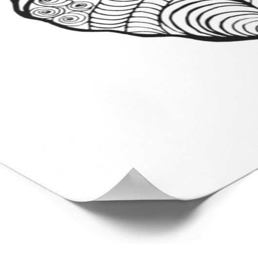 Poster Papillon inspiré (Coin)