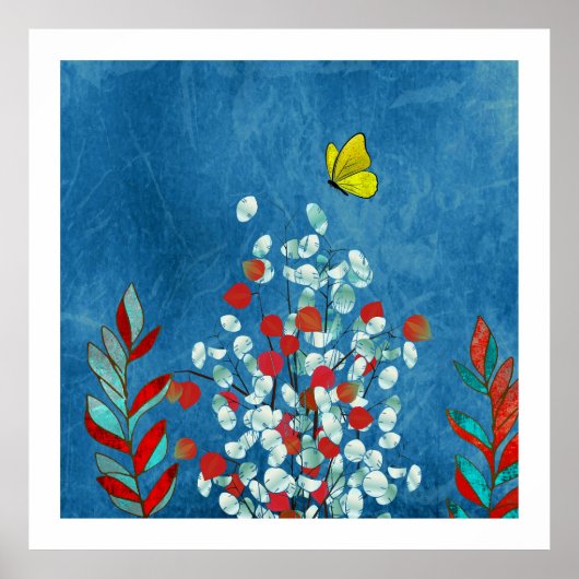 Poster Papillon Jaune (Devant)