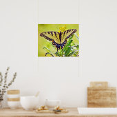 Poster Papillon jaune - Art photographique Imprimer (Cuisine)