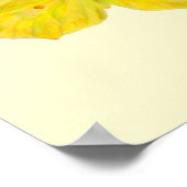 Poster Papillon jaune Citron commun en vol (Coin)