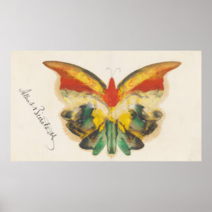 Poster Papillon jaune par Albert Bierstadt