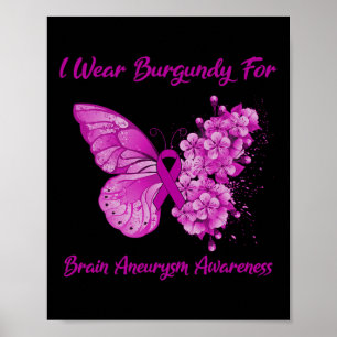 Poster Papillon Je Porte La Bourgogne Pour Le Cerveau Ane