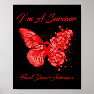 Poster Papillon Je suis un survivant Sensibilisation aux