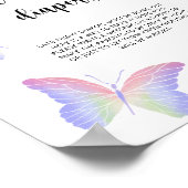 Poster Papillon \ Jeu de couches de nuit tardive (Coin)