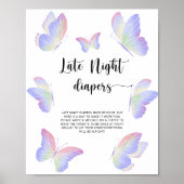 Poster Papillon \ Jeu de couches de nuit tardive (Devant)