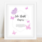 Poster Papillon \ Late night couches jeu